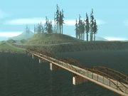 Hanky Panky Point, widziane z okolicy mostu Fredericka