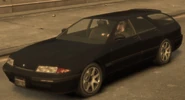 Stratum с двигателем твинтурбо и спойлером в Grand Theft Auto IV (вид сзади)