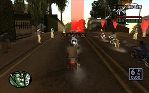 НачалоГонкиВТурнире-GTASA.jpg (409 КБ) Начало гонки «Vinewood»