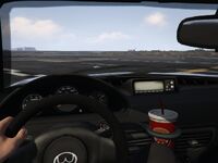 Visão interna do veículo