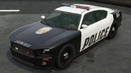 Une Buffalo rebaptisée en Police Cruiser dans GTA V.