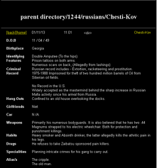 Registro criminal de Chesti-Kov