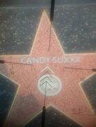 Candy Suxxx neve a hírességek sétányán a Gta V-ben