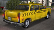 Un Cabbie dans GTA Vice City (vue arrière)
