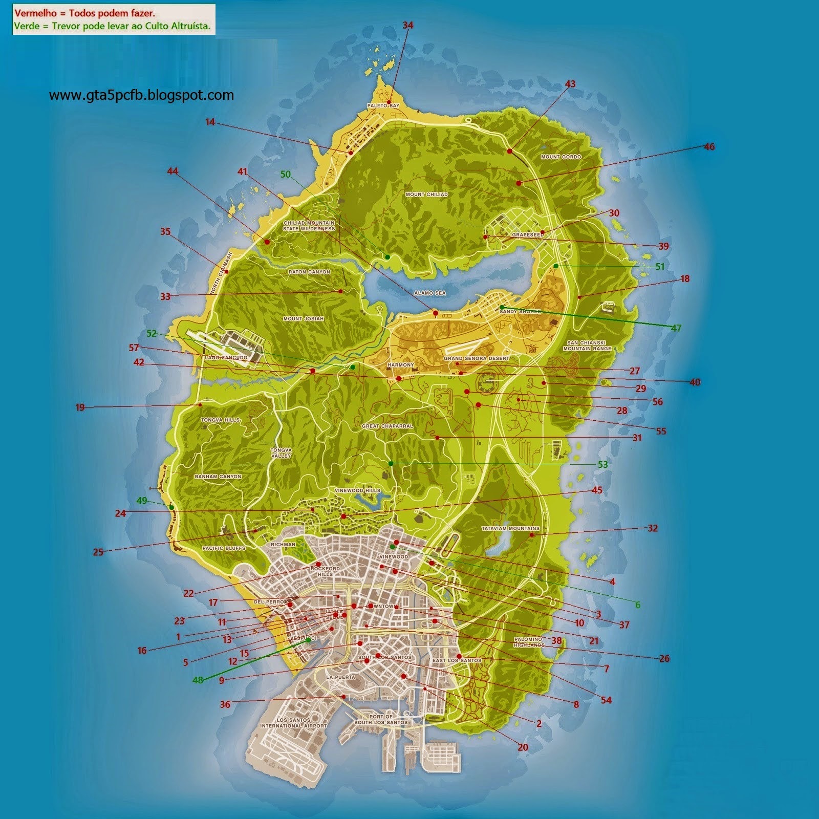 O suposto mapa de GTA V é enorme… Mas isso é bom?