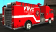 Un camion de pompiers dans GTA Vice City Stories (vue arrière)