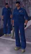 Membros da gangue no GTA III.