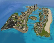 Vice City vu du ciel.