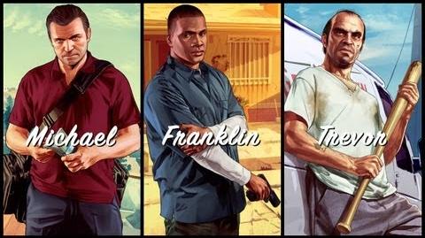 Grand Theft Auto V Michael. Franklin. Trevor.