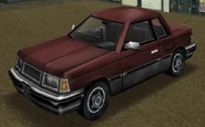 Une Manana dans GTA Vice City (vue avant).