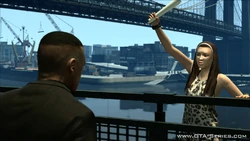 Luis találkozik  mielőtt a lány levetné magát a mélybe.