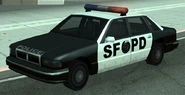 Um carro policial da SFPD em Grand Theft Auto: San Andreas.