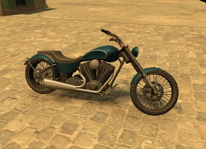 Nightblade в тёмно-голубой раскраске, используемый в The Lost and Damned вне миссий байкерами клуба «Ангелы смерти»