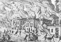 O incendio em Nova Rotterdam.