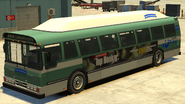 Um Bus em GTA IV. (Visão traseira)