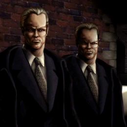 Близнецы Крисп: Альберт (справа) и Арчи (слева)