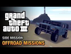 Прохождение всех миссий по бездорожью в Grand Theft Auto III (получение достижения «Where we're going, we don't need roads» на PS4). Таймкод миссии «A Ride in the Park» — 4:29.