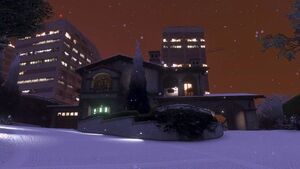 Особняк под снегом