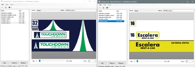 Сравнение оригинальных текстур фургона для PlayStation 3/Xbox 360 (слева) и текстур после обновления «Ограбления» для PlayStation 4/Xbox One (справа), показывающего отсутствующую текстуру