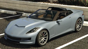 Coquette без крыши в Grand Theft Auto V (вид сзади)