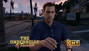 Стив снимает своё телешоу "Изнанка Рая"