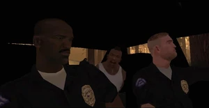 TheGreenSabre-GTASA5.png (136 КБ) Эдди Пуласки и Фрэнк Тенпенни разговаривают с Карлом о свидетеле, который прячется на Горе Чилиад