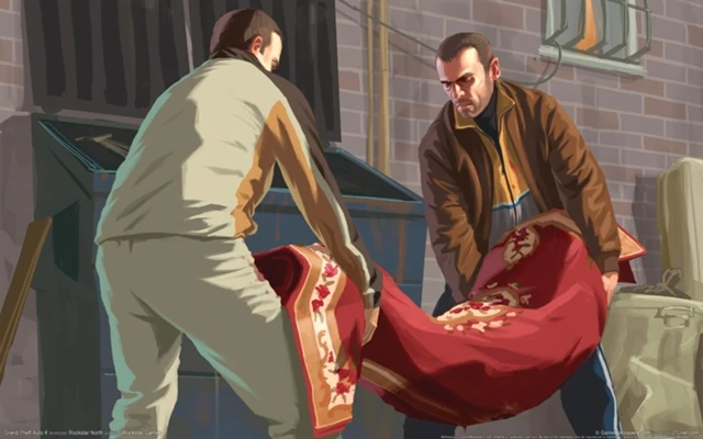 Artwork-Niko&RomanDumpBody-GTAIV