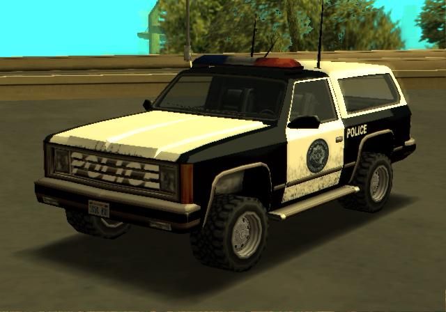 GTA San Andreas - pegar carro indestrutível - Ranger da Policia