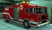 Un camion de pompiers dans GTA Liberty City Stories (vue avant)