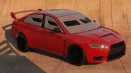 Kuruma de Frente em GTA Online.