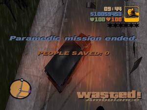 Grand Theft Auto III (во время миссии Медика)