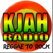 Logo của đài K-JAH có kèm theo câu "Reggae To Rock".