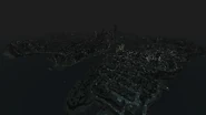 Ночной вид на Олдерни и Либерти-Сити с северо-западной точки карты GTA IV