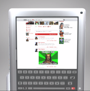 The Lifeinvader tablet.