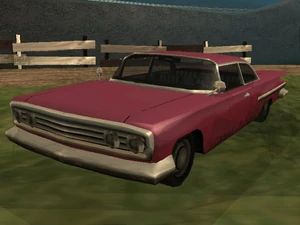 Уникальный розовый Voodoo Балласов в Grand Theft Auto: San Andreas (вид сзади)