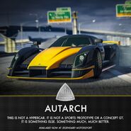 Affiche publicitaire de l'Autarch pour son arrivée dans GTA Online.