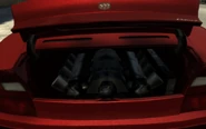 Vue du moteur d'une Comet dans GTA IV.