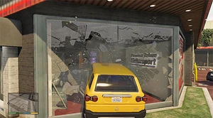 Франклин таранит на чужом BeeJay XL автосалон Симона в миссии «Complications»