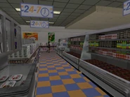 Interior de uma das lojas.