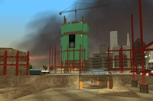 Форт-Стонтон в GTA III (с южной стороны). Строительная площадка Стонтон-Плаза