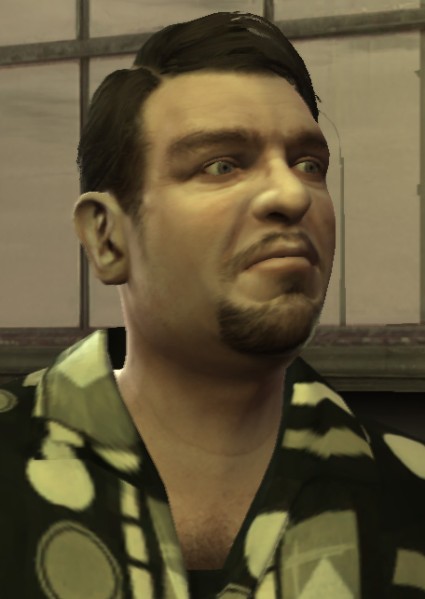 Niko Bellic, o protagonista de GTA IV, fugiu da da guerra que acontecia no  seu país nato natal e foi morar com ena primo Roman nos EUA, contato, (O  não consegue à