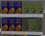 Caixas de Love Juice.