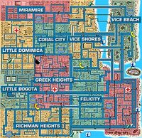 Vice City map (GTA I)