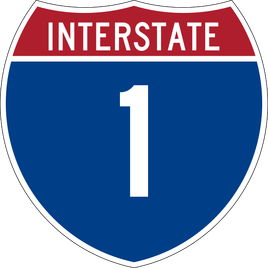 Interstate 1 shield