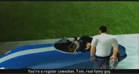 Ray Machowski, Leon McAffrey and Toni Cipriani during Munitions Dump.