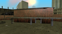 Abandoned safehouse in GTA Vice City.