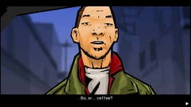 Huang offering a "coffee".