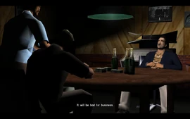 Sonny proceeds to say that people seeing Tommy roaming free would hurt the family's reputation.