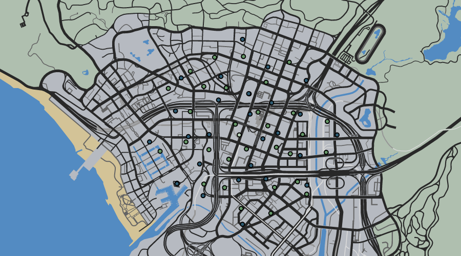 Atlas / GTA 5 Style Map with Radar for Las Venturas & San Fierro - GTA5 -Mods.com