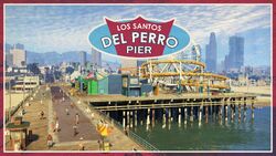 Del Perro postcard as seen in the GTA V digital manual.